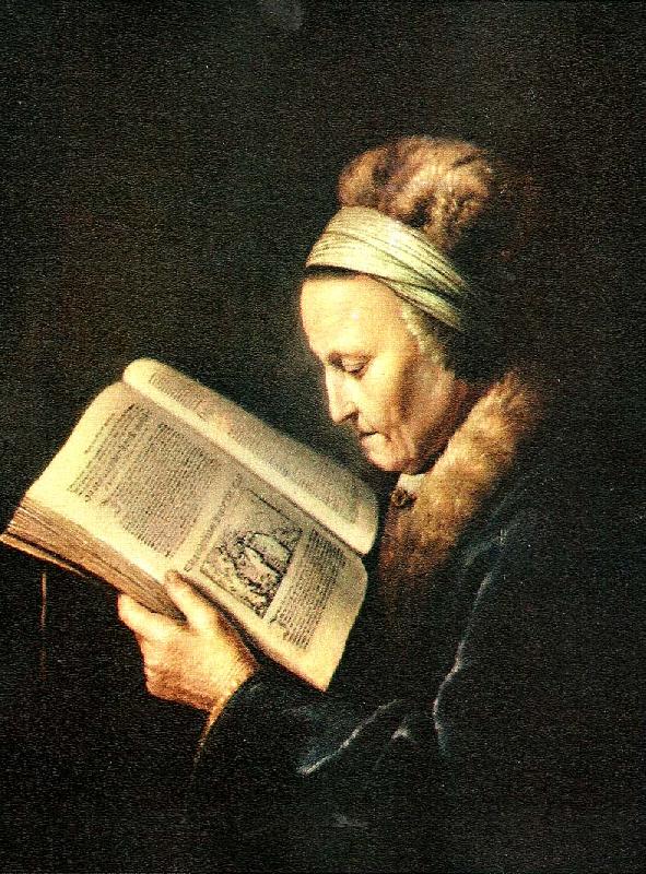 Gerard Dou portratt av rembrandts mor Germany oil painting art